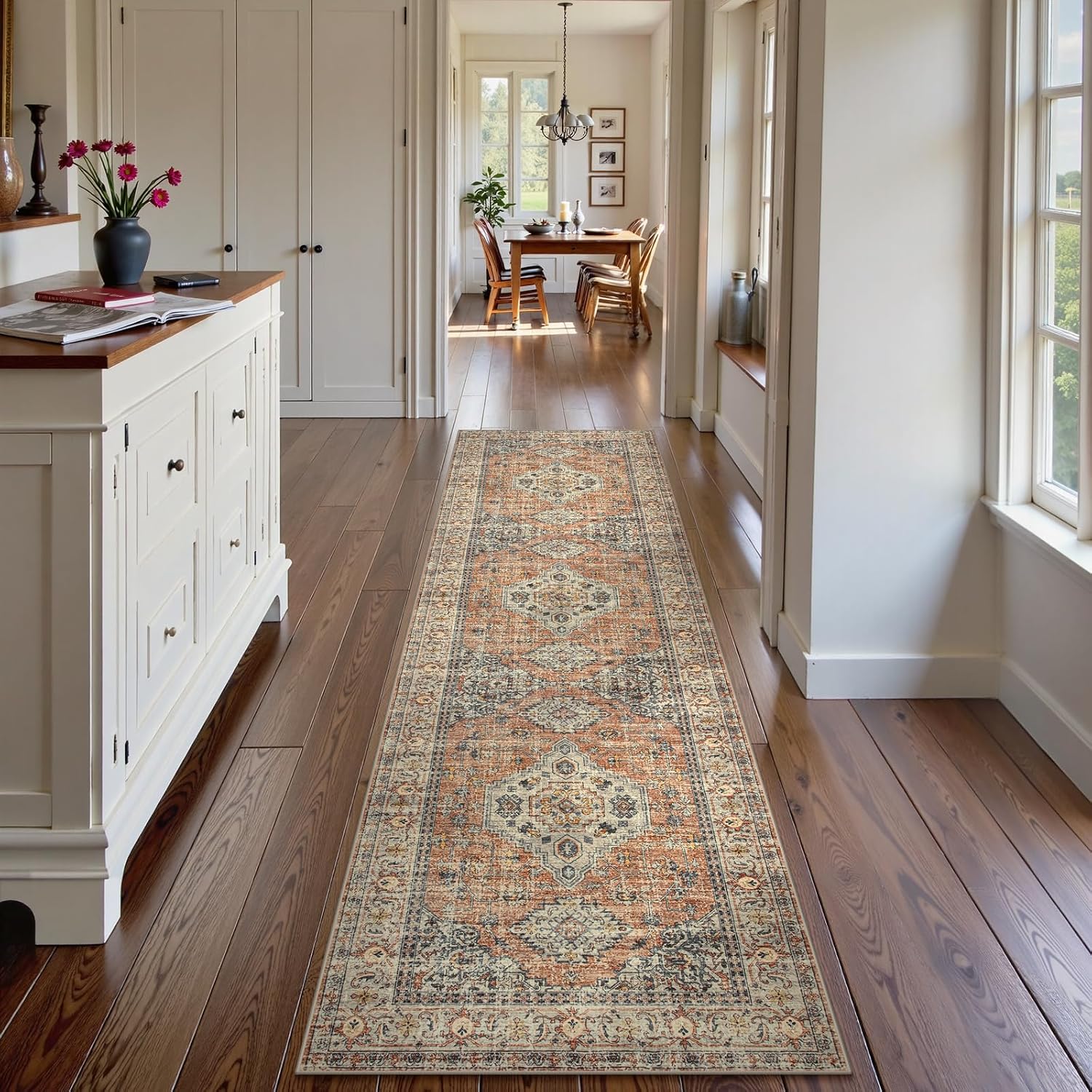 Lahome Oriental Kitchen Runner Rug Non Slip, 2x8 Runners for Hallways - Image 3