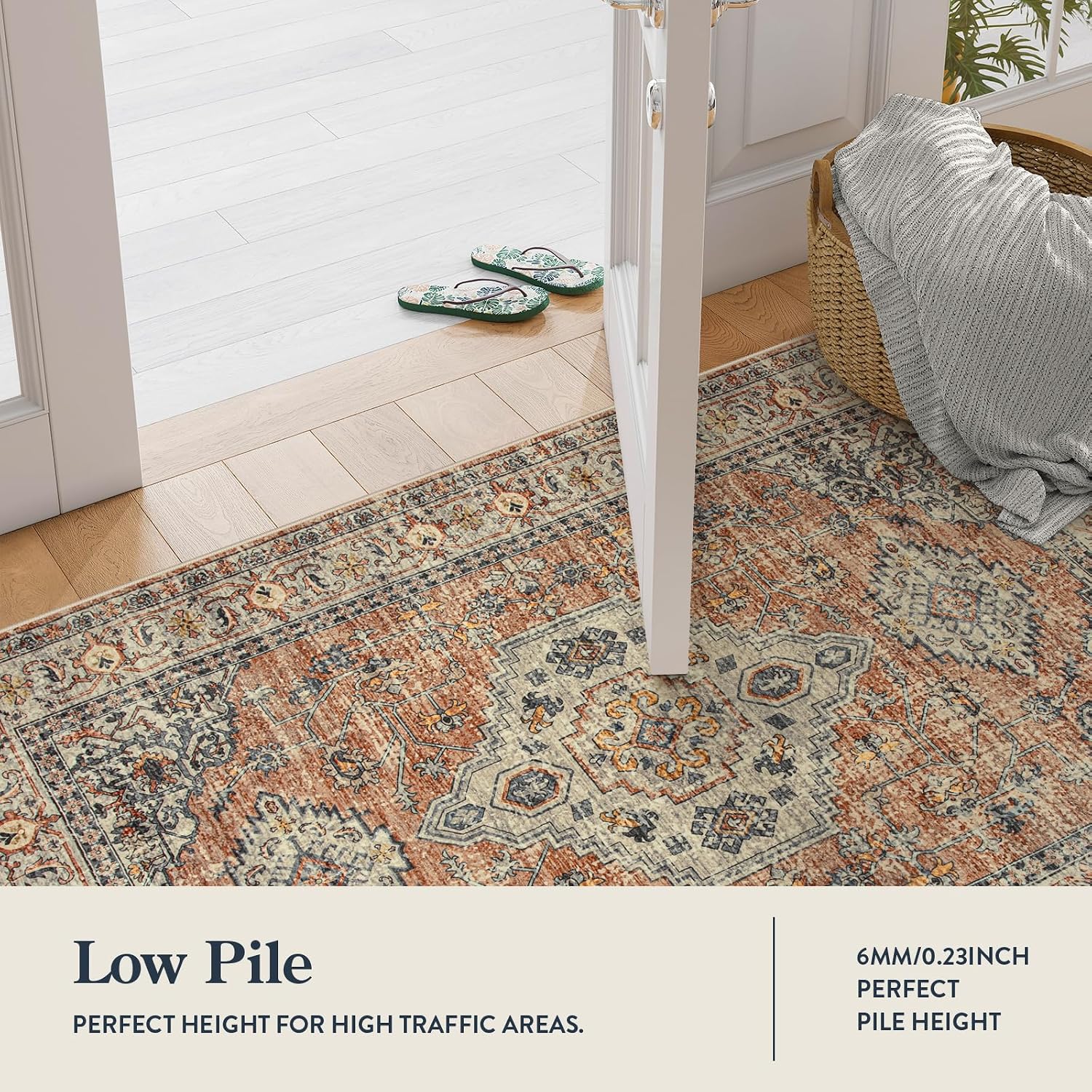 Lahome Oriental Kitchen Runner Rug Non Slip, 2x8 Runners for Hallways - Image 6